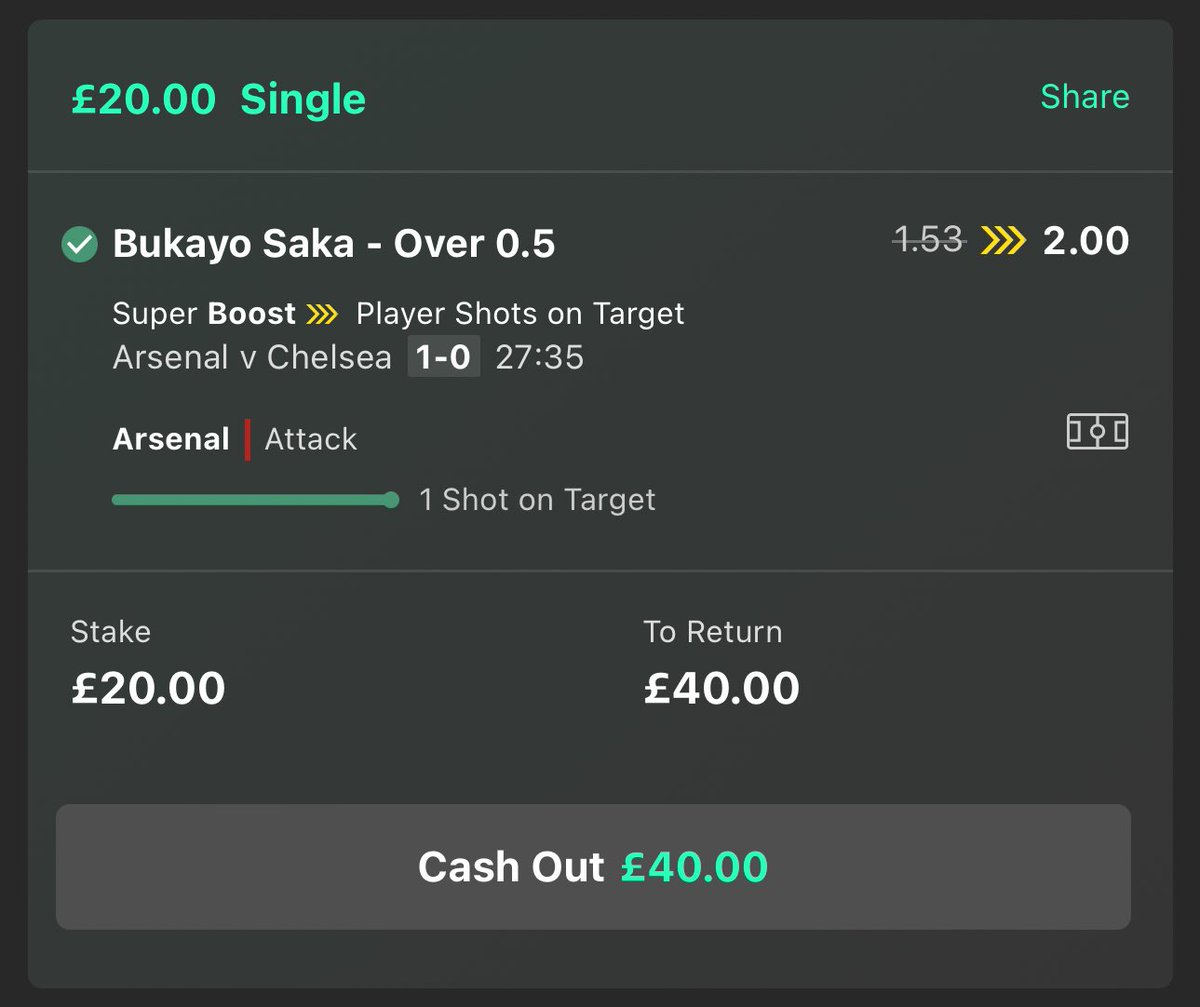 ✅ SAKA!!!!! LIKE ❤️ and RT 🔁 the original post below to win the £40!!!!!