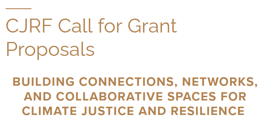 Are you working on climate justice and resilience? CJRF is excited to announce our open call for proposals! Apply now and join us in creating a more resilient and just world. Learn more: bit.ly/3Ubdiee #ClimateJustice #Resilience #GrantOpportunity