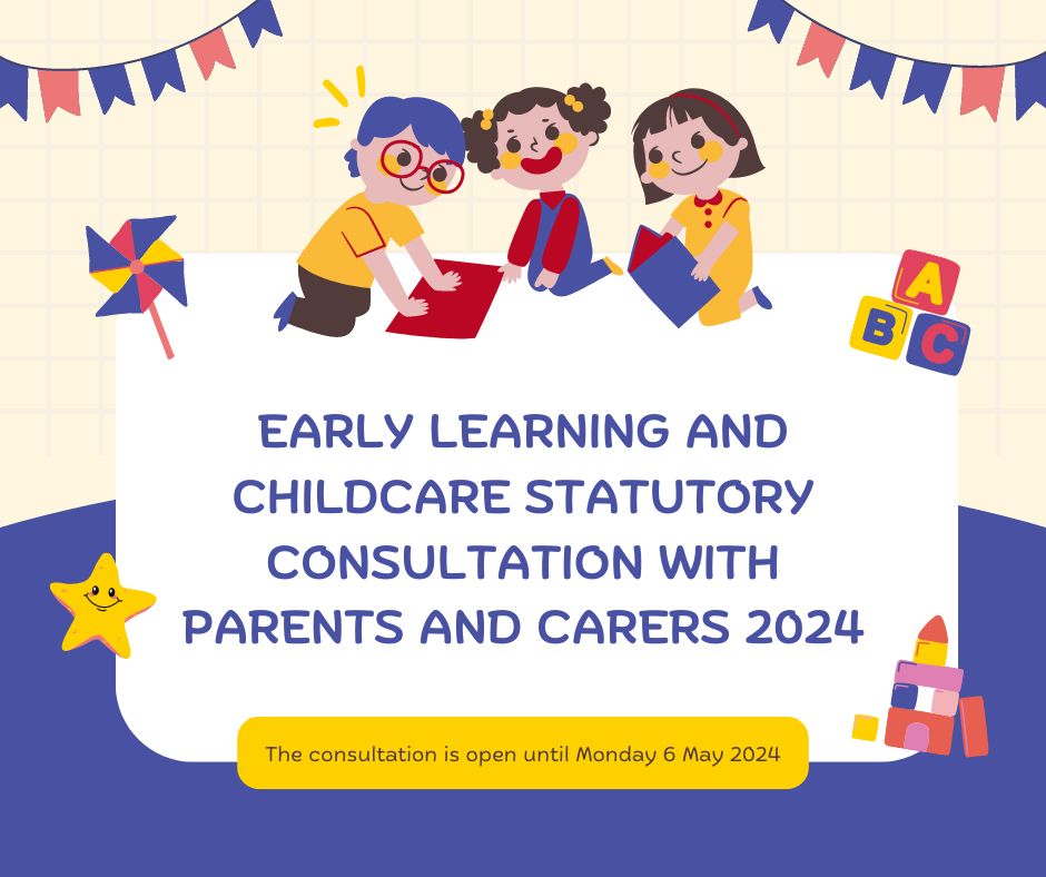 EastAyrshire's tweet photo. Help shape early learning and childcare services in #EastAyrshire. Please take a few minutes to complete this short survey, open until 6 May, 2024. https://t.co/vBHRiarx3q

#EarlyLearning #Childcare https://t.co/vshqZcwQ5O