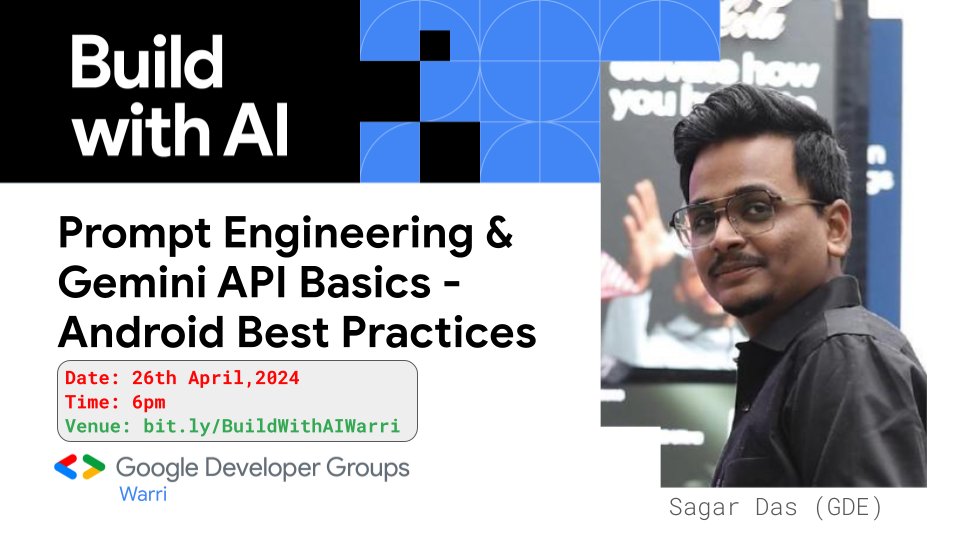 First up, meet Sagar - @silvermoon5692, AI/ML Engineer, Senior #Android Engineer @vivintHome, a #GDE for Android with 10 years of experience in mobile application projects, with which he will share his insights. #AIExperts