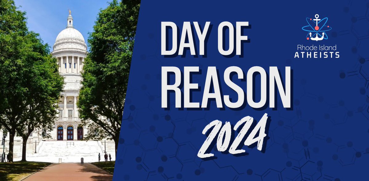 Religious freedom. Separation of church & state. Roger Williams’ founding of RI. These will be among the themes of next week’s big Rhode Island Day of Reason Ceremony! 3PM Tuesday at the State House Bell Room!