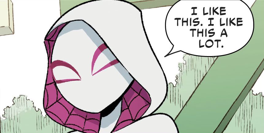 Anytime I see #AcrossTheSpiderVerse trending