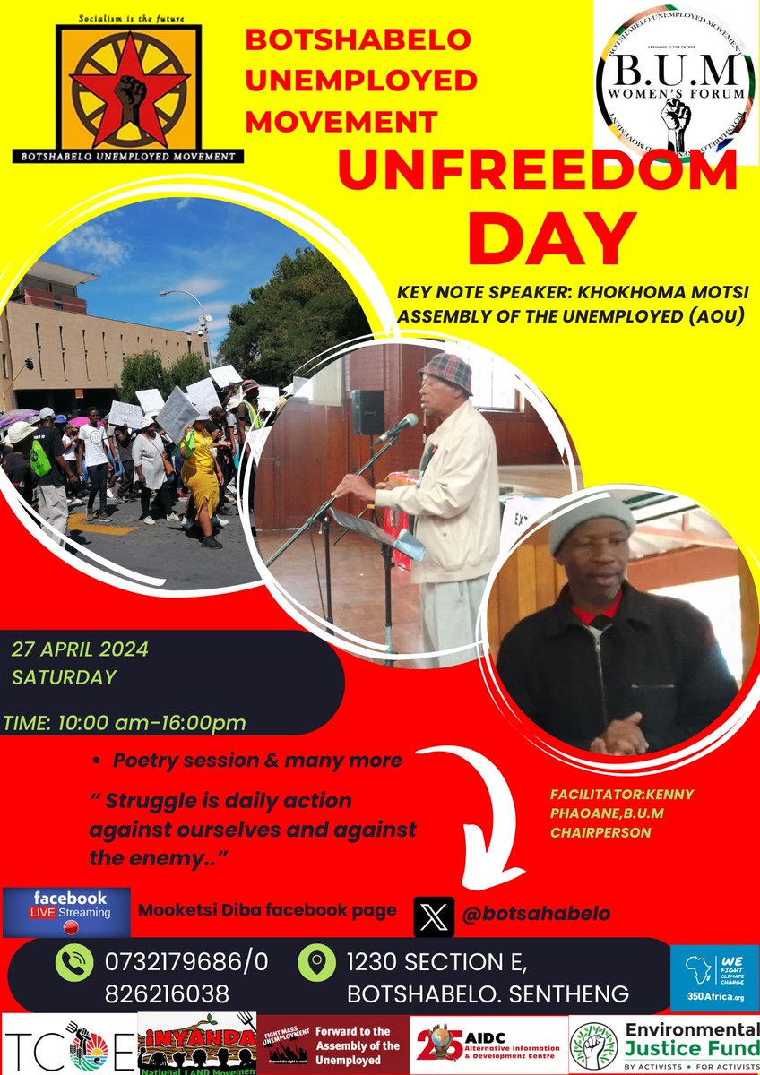 # 30 years of Democratic dispensation in South Africa but still experiencing service delivery issues. # Not yet Uhuru.
# Retrenchments
# Forward with Basic Income Grant for the Unemployed