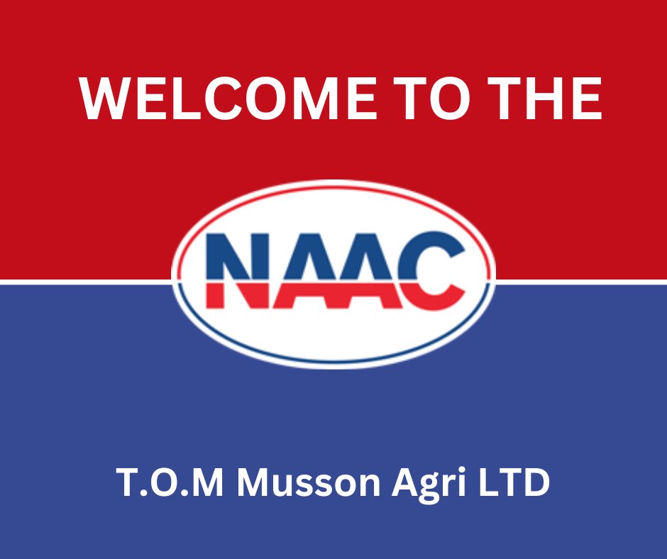 Welcome to the NAAC T.O.M. Musson Agri LTD! From all of the team. #Agriculture #AgTwitter #Farming #Agribusiness #Contractors #StrongerTogether