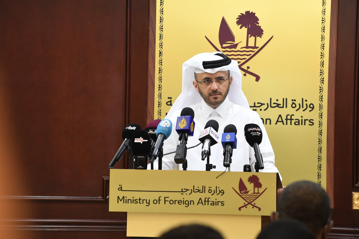 المتحدث الرسمي لوزارة الخارجية @majedalansari يؤكد التزام قطر بالعمل على تجنيب الأطفال ويلات الحروب 🔗لقراءة المزيد : bit.ly/4bcbsAN #الخارجية_القطرية