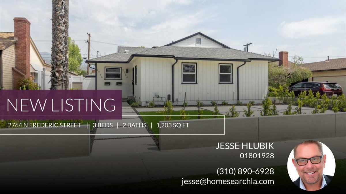 AgentJesse1's tweet photo. 📍 New Listing 📍 Take a look at this fantastic new property that just hit the market located at 2764 N Frederic Street in Burbank. Reach out here or at (310) 890-6928 for more information

DRE# 01801928 #Berk... https://t.co/VhvNMzgTkS https://t.co/ypOWac00Tu