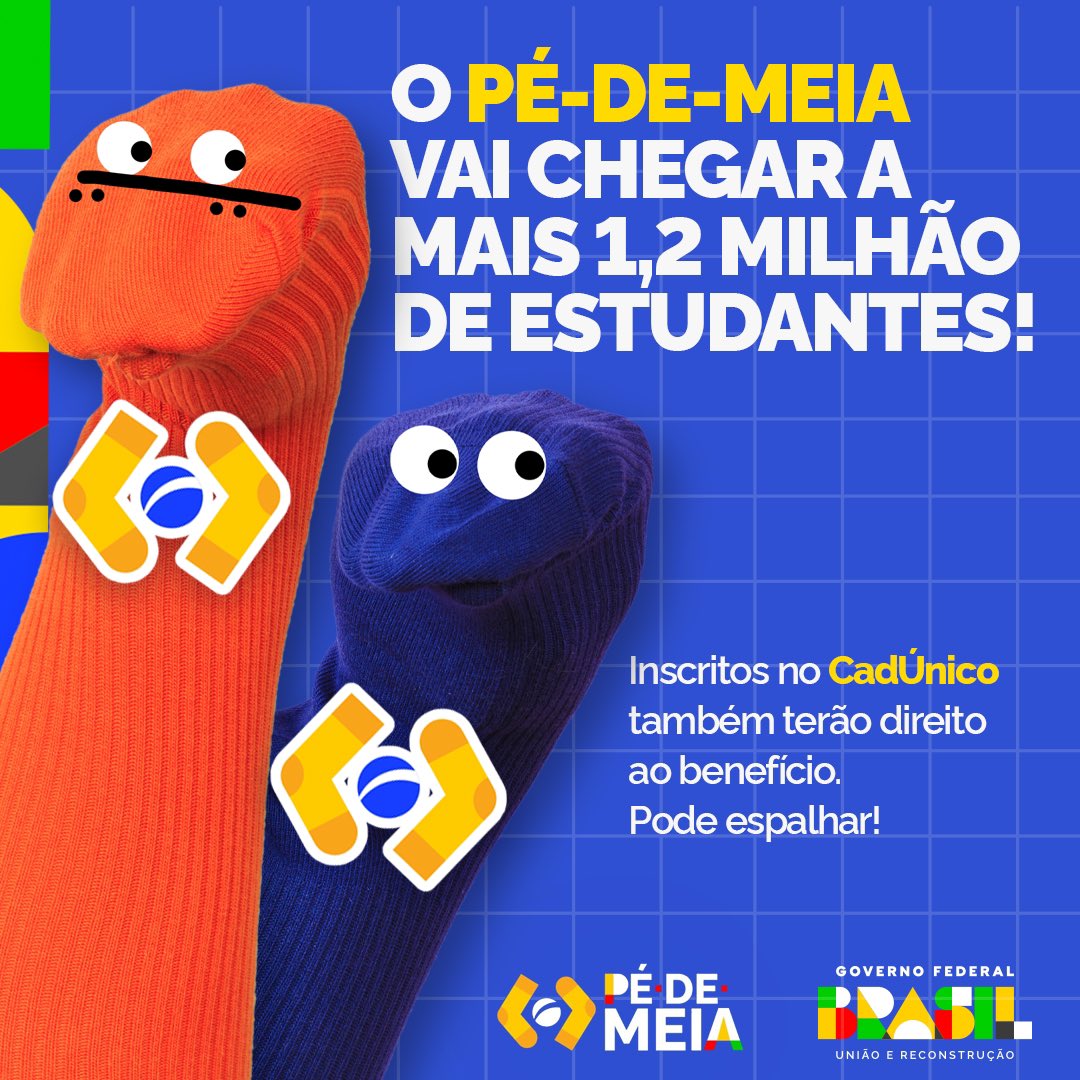 Com o Programa PÉ-DE-MEIA, a conclusão do ensino médio é uma realidade pela esmagadora maioria dos estudantes, e de quebra reduzindo a evasão escolar. EDUCAÇÃO É TUDO. FAZ O L.