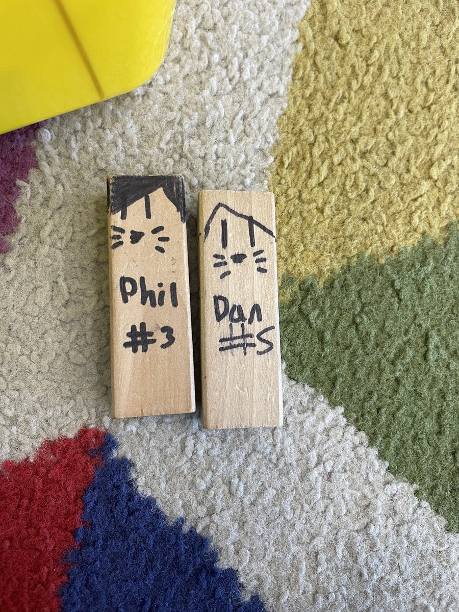 i work at a day care and we have a jenga set that the kids have colored on over the years and i just found these ????????