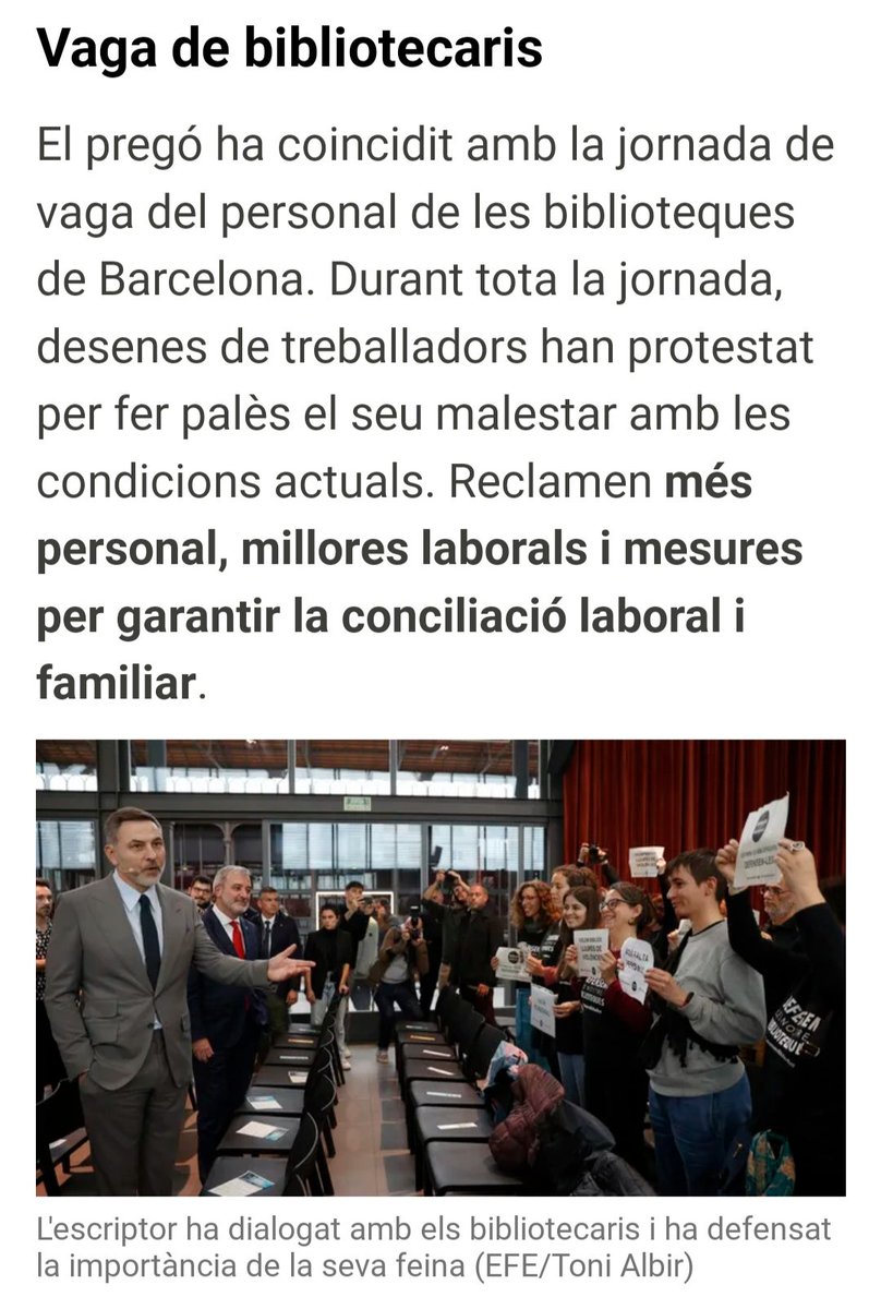Defensem Biblios Bcn (@defensembiblios) on Twitter photo <a href="/davidwalliams/">David Walliams HQ</a> va integrar al #DefensemBibliosBcn al #PregoDeLaLectura i va demanar a l'Ajuntament que se'ns valori i escolti. <a href="/davidwalliams/">David Walliams HQ</a> va integrar al #DefensemBibliosBcn al #PregoDeLaLectura i va demanar a l'Ajuntament que se'ns valori i escolti.