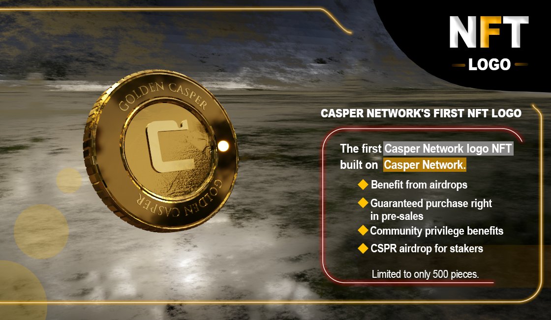 Big announcement and Giveaway !🚀

Golden Casper Logo NFTs are ready!
Unique benefits await those who own these NFTs!

⚡️In honor of this, we will give Golden Casper Logo NFT to 3 people!

👉The only condition: Just LIKE and FOLLOW !

(RT and comment increase your chances)