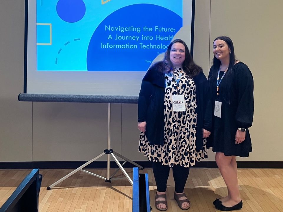 Shoutout to Health Information Technology students Kelsey Schultz and Sara Reinbold, who presented earlier this month at the state @HOSAfhp conference in Wisconsin Dells! 👏👏 Learn more about this associate degree program ➡️ bit.ly/4bc0vz7