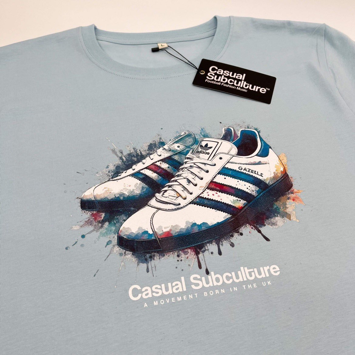 G A Z E L L E T S H I R T S Created in this unique watercolour style art this design is available to order in 5 different colours here ⬇️ 🛒 - tinyurl.com/yyemdpkt 👕 Sizes (Small - 2XL) Football 🔸 Fashion 🔸 Music