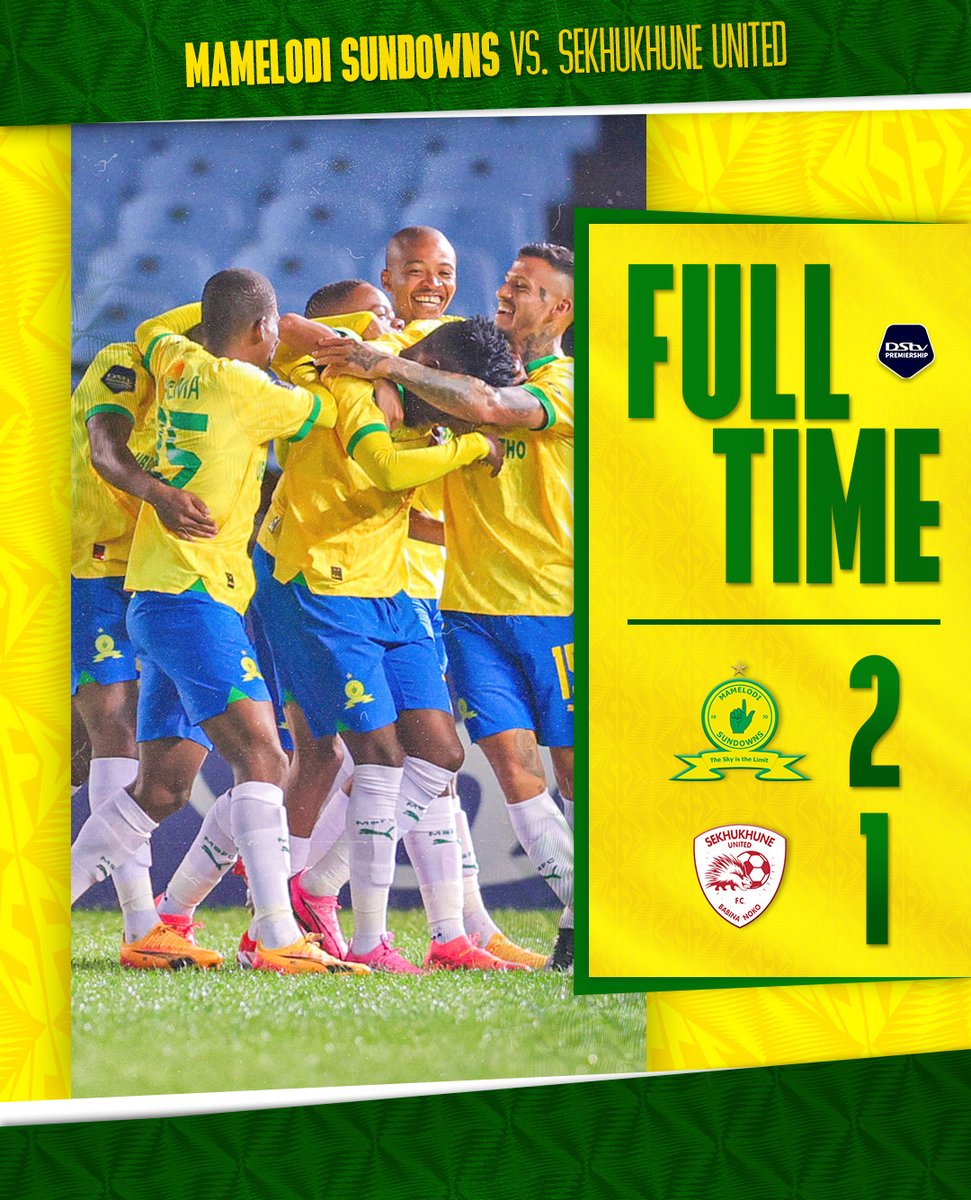 Another #DStvPrem win for Bafana Ba Style! Let's keep going Masandawana! 💪😍 Mamelodi Sundowns (1' Matthews, 7' Morena) 2⃣➖1⃣ Sekhukhune United (51' Ohizu) #Sundowns #DownsLive #DStvPrem