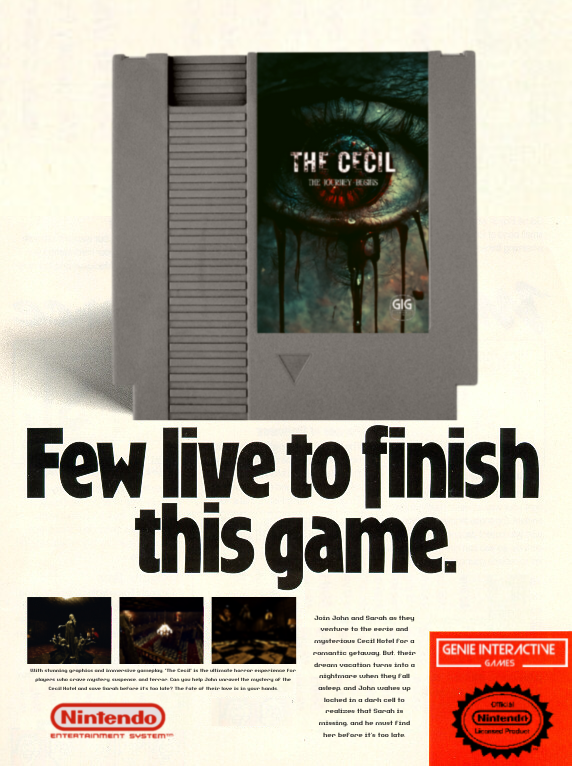 🎮👾 Nostalgia alert! 'THE CECIL' on NES - a challenge for the ages. Would you play this retro masterpiece if it was released on the classic console in 1990? Thoughts?
.
#RetroRevival #NESLegends #TheCecilGame  #8BitLegends #GamingNostalgia #PixelHorror #VintageVibes 🕹️💀”