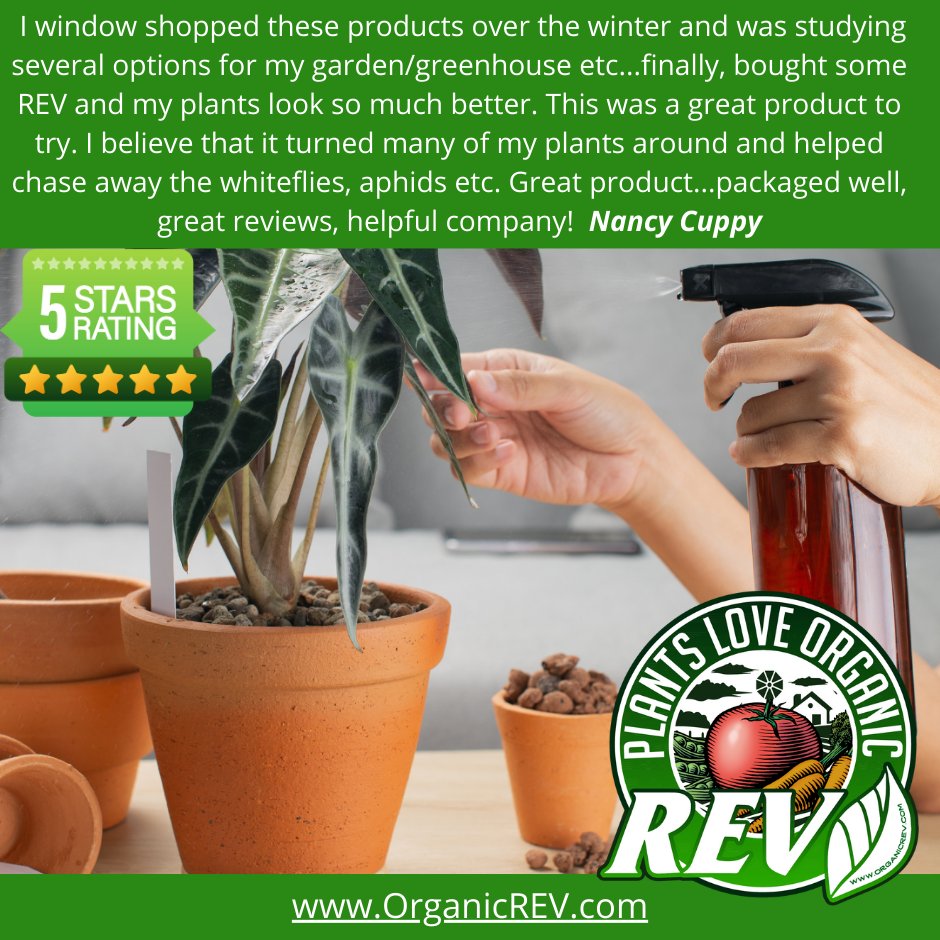 We are a small brand so we still get really excited when a new gardener discovers us!  If your plants love their Organic REV please tell a friend or two!  Your support makes a huge difference!

OrganicREV.com

#gardeningtips #organicgardening #UrbanGardening