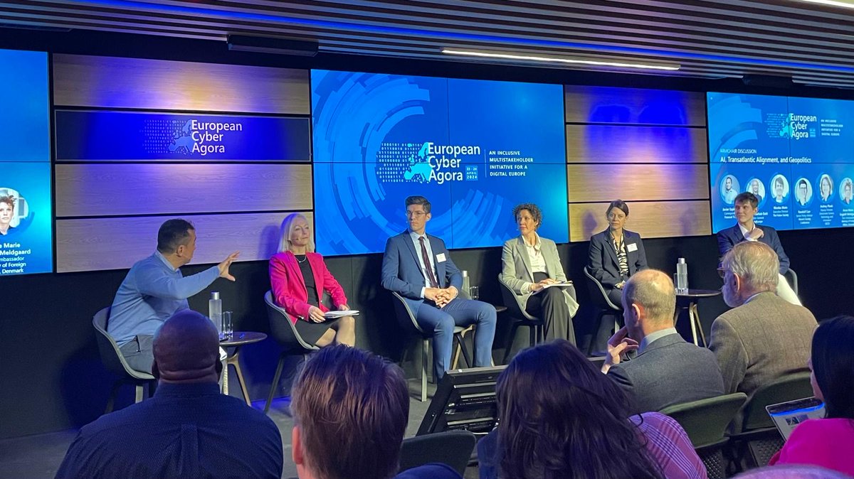 💻GMF, in partnership with @MicrosoftEU, organized an Armchair Discussion on AI, Transatlantic Alignment & Geopolitics at #ECA24 today. Panelists discussed geopolitical issues stemming from the rise of AI for the European Union – globally & within the transatlantic partnership.