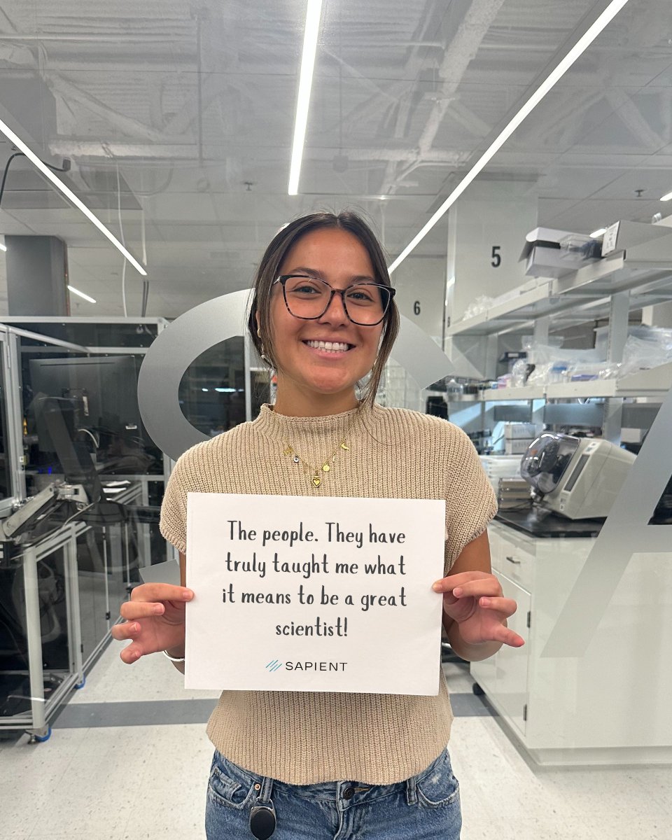 For #WorldLaboratoryDay, we wanted to hear from our team: 𝐖𝐡𝐚𝐭 𝐚𝐫𝐞 𝐬𝐨𝐦𝐞 𝐨𝐟 𝐭𝐡𝐞 𝐦𝐨𝐬𝐭 𝐫𝐞𝐰𝐚𝐫𝐝𝐢𝐧𝐠 𝐚𝐬𝐩𝐞𝐜𝐭𝐬 𝐨𝐟 𝐰𝐨𝐫𝐤𝐢𝐧𝐠 𝐢𝐧 𝐚 𝐥𝐚𝐛𝐨𝐫𝐚𝐭𝐨𝐫𝐲 𝐞𝐧𝐯𝐢𝐫𝐨𝐧𝐦𝐞𝐧𝐭 𝐥𝐢𝐤𝐞 𝐒𝐚𝐩𝐢𝐞𝐧𝐭'𝐬?

#SapientTeam #LifeatSapient #peakscience