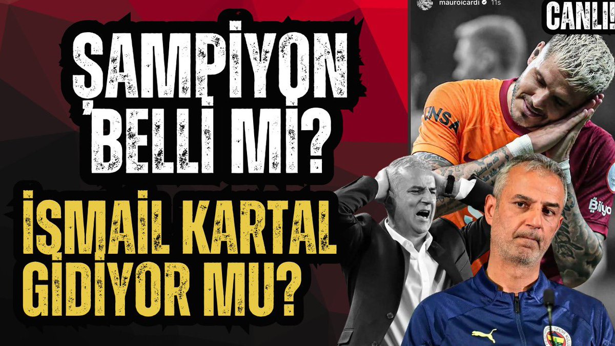 Galatasaray Şampiyo... İsmail Kartal Gidiyor Mu? Beşiktaş-Ankaragücü! CANLI youtube.com/live/ort3p26hA…