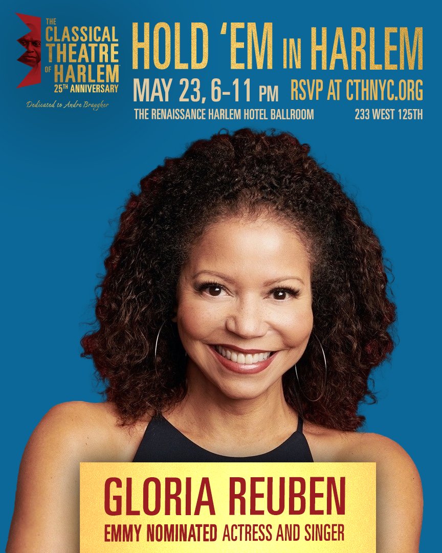 🎉 The magnificent @glo_reuben will be a special guest at Hold 'Em in Harlem! Get your tickets now to enjoy the festivities in the company of greatness, all while supporting CTH. TICKETS: eventbrite.com/e/hold-em-in-h… #fundraiser