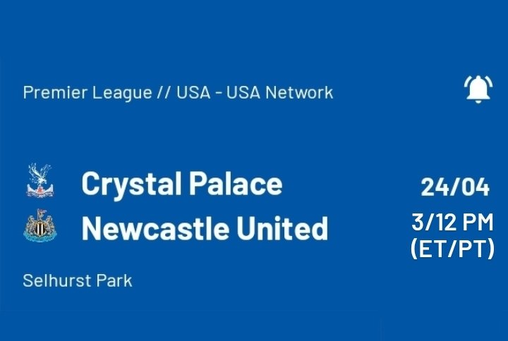 Midweek, midday Palace action! 3/12 PM Kickoff on USA network. Where will you be watching stateside?  #DontWatchPalaceAlone #CPFC