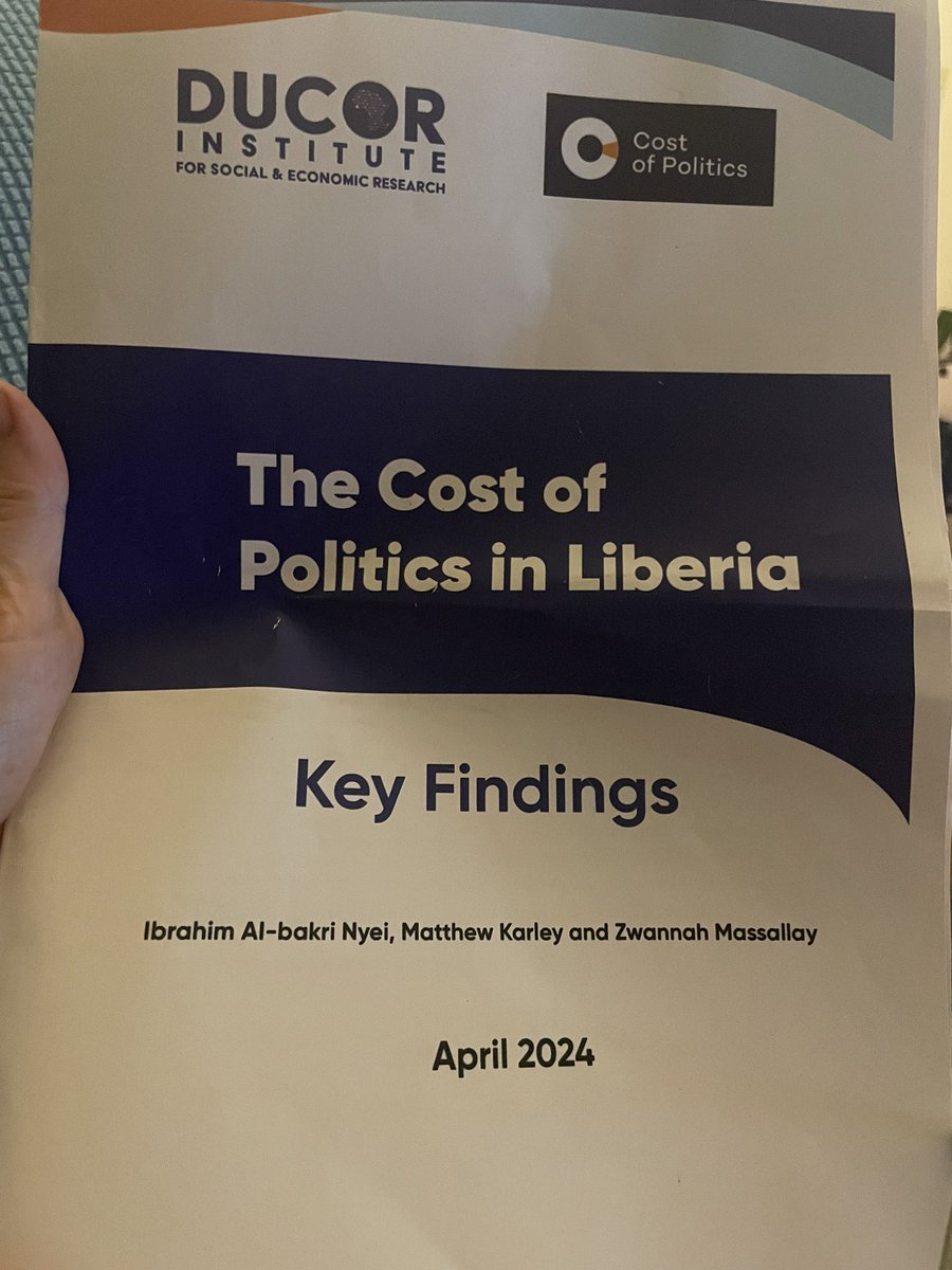 Great to see the 🇬🇧’s @WFD_Democracy playing such a key role in the launch of ‘The Cost of Politics in Liberia’ report today. Incredible that successful candidates in last yr’s elections spent an average of US$243,125 each to win - with obvious consequences for diversity.