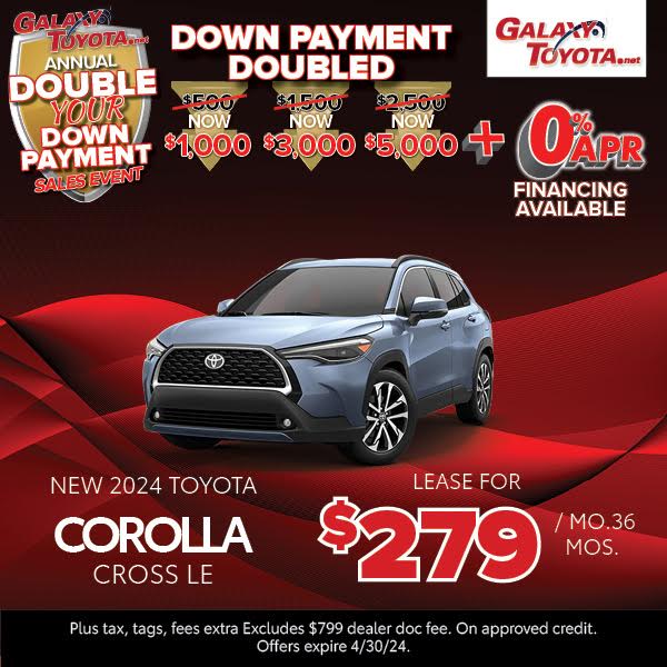 Double Your Down Payment at Galaxy Toyota❗ 
🔗 bit.ly/2WBeHOH
.
.
.
#galaxytoyota #toyota #toyotausa #eatontownnj #newjersey #automotive #auto #toyotalifestyle #toyotafamily