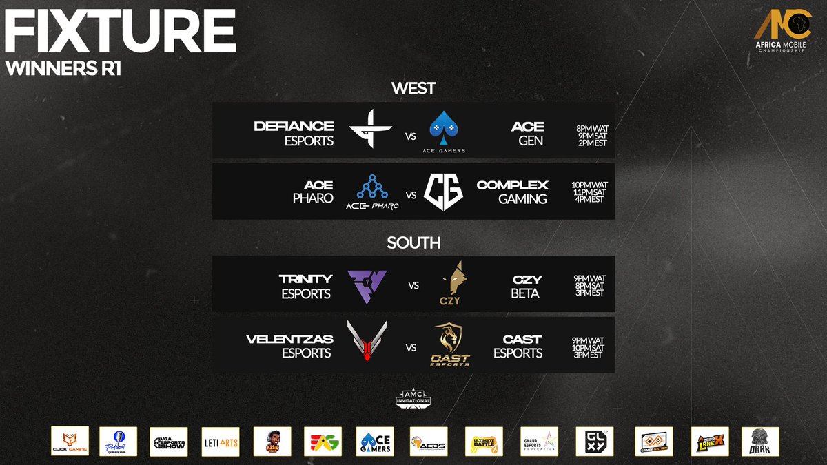 MobileChamps_AF's tweet photo. The Action isn't over yet !!

Our Winners Bracket Round 2 Continues tomorrow

#CoDMobile #eSports #africa #AMC https://t.co/RFyeU3nYFu