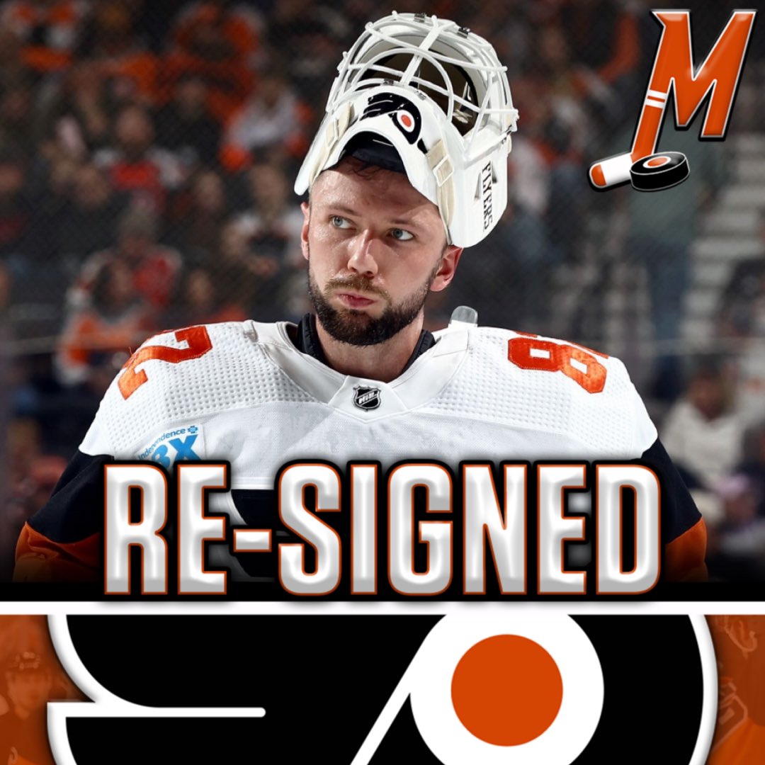 The #Flyers have officially announced that G Ivan Fedotov has been re-signed to a 2-year, $6.5 million contract worth $3.25 million AAV.

Fedotov, 27, recorded a .914 SV% in 44 games with CSKA Moscow in the KHL this past season, and played in three NHL games.

#ShowYourFlyer