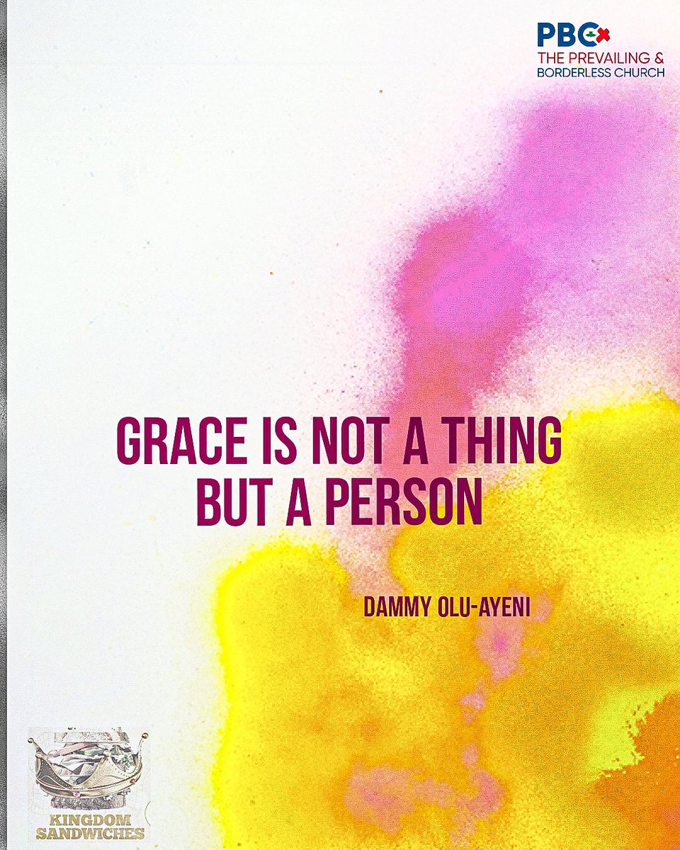 “Grace is not a thing but a person”   - @DammyJesusLover 

Link to message: youtu.be/6AJHcW6svbY?si…

#SundayService  #KingdomSandwiches
#YearofUnendingCelebrations 
#PBCGlobal  #RCCG #GlobalChurch
