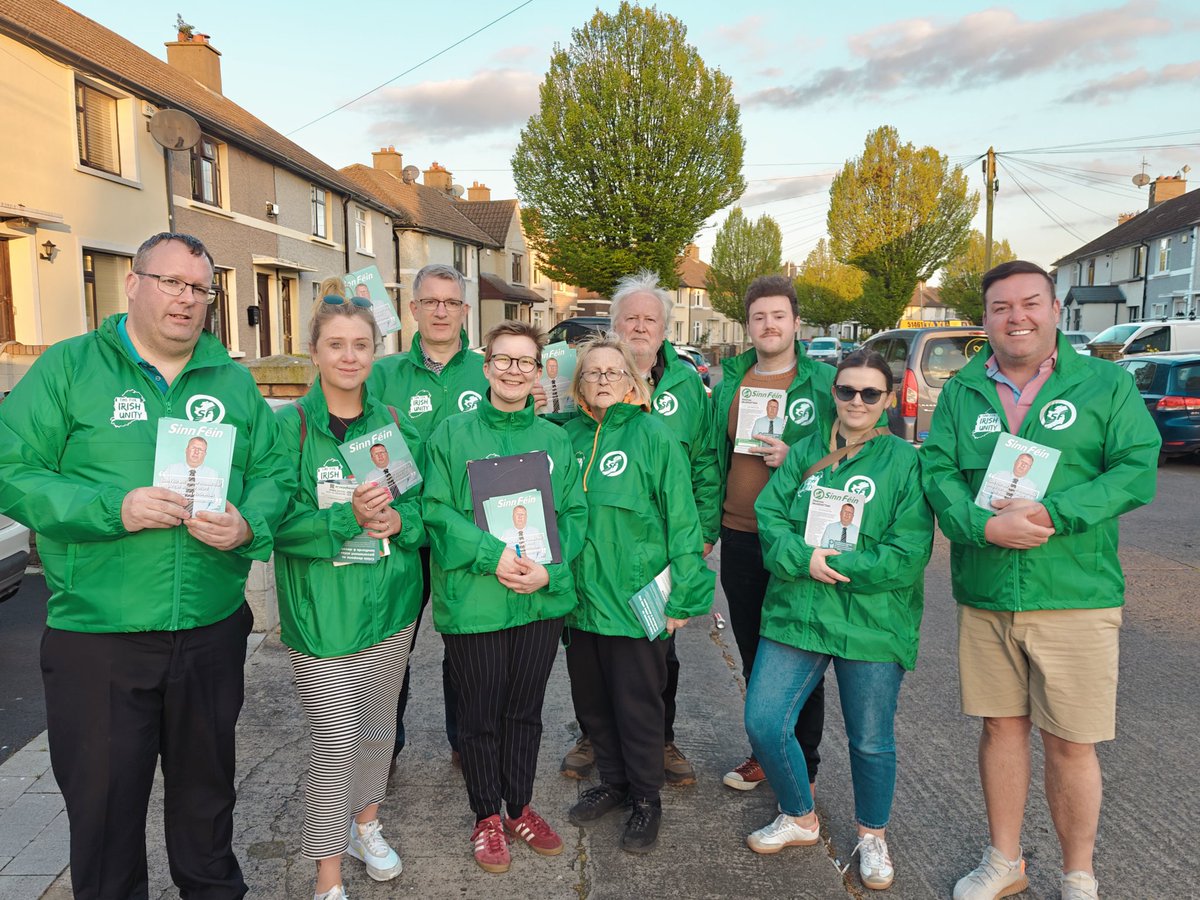 Two canvasses in one day 😎
Great response on the doors across Cabra today for @AmyNiFhearghail and @SeamasMcGrattan 
#Le24
#ChangeStartsHere