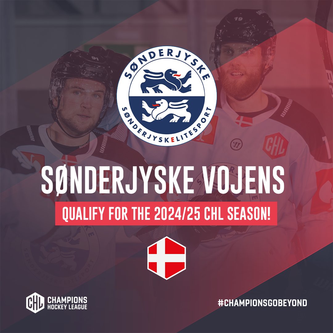 ✅ @SEishockey qualify for 2024/25! 💥 The new 🇩🇰 champions 🏆 are back in the Champions Hockey League! 🔥 Congratulations, great to have you in our line-up! 👑 #ChampionsGoBeyond