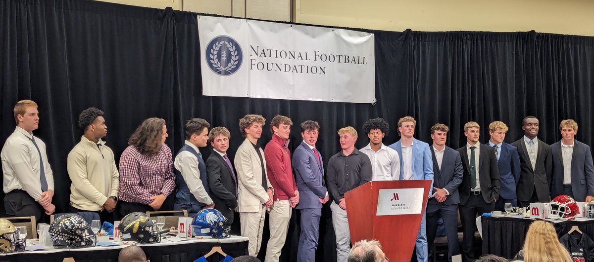 Honored to be selected as 1 of 16 @NFFColorado Scholar Athletes - top 0.5% c/o 2024. Humbled to be among these great Student Athletes and Leaders! @PalmerRidgeFB @PalmerRidgeAD @UNC_BearsFB @UNCLamb @CoachPHadley @CoachPazak @CoachATrain99 @CoachNickNissen @Coach_ZC @BlakeOlson1