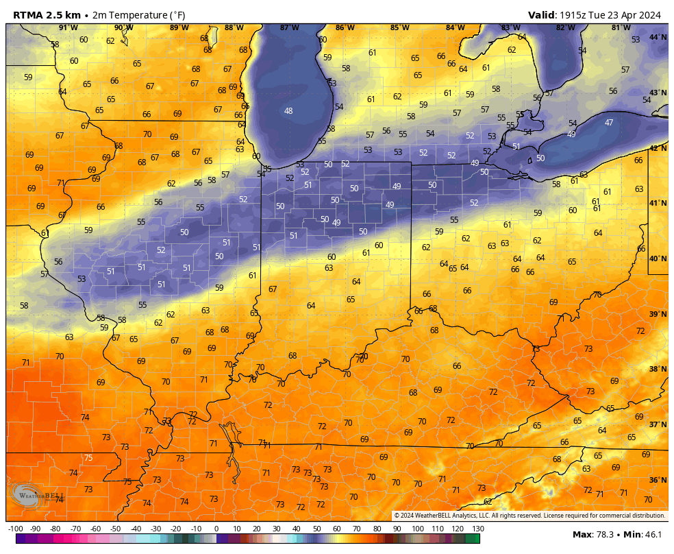 Who can guess where rain and thick clouds are across the region this afternoon? #INwx #ILwx #OHwx #MIwx #WIwx