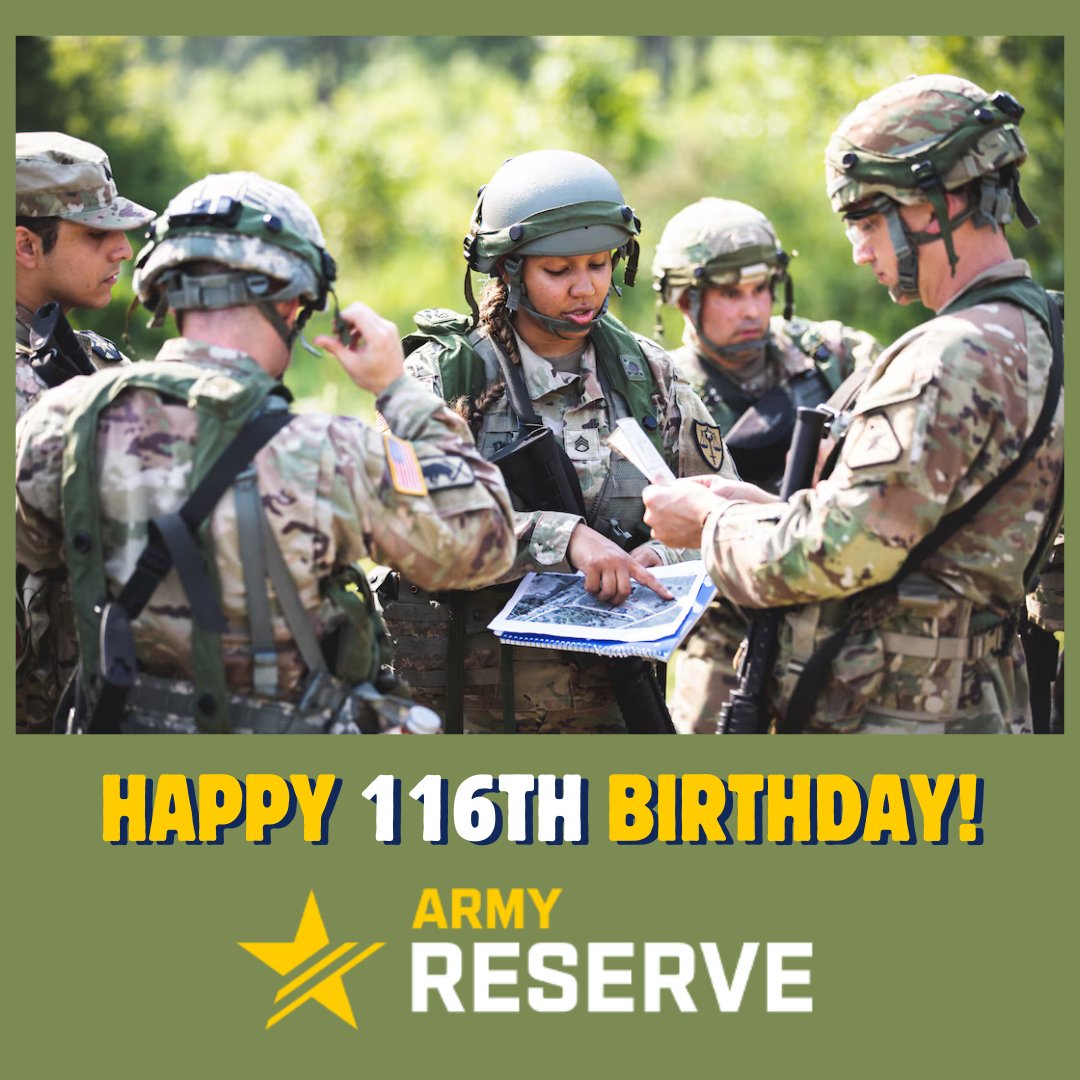 Happy Birthday US Army Reserve! 
#ArmyReserve #happybirthday #unitedstatesarmy