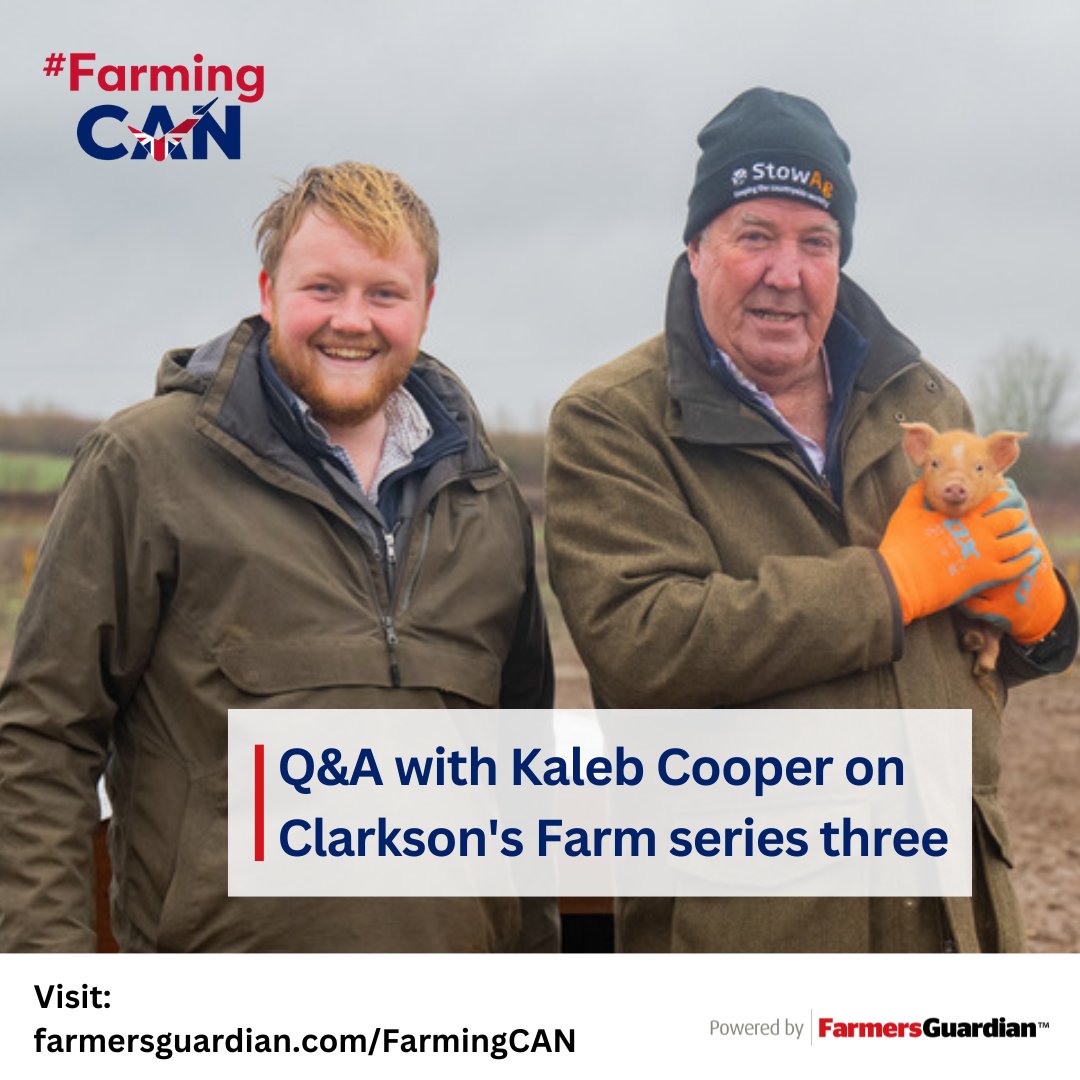 'Farming is not a job for me, it is a way of life...My dream is to buy my own farm' 🌾 Ahead of Clarkson's Farm series three, farming star Kaleb Cooper talks all things careers, Clarkson and dreaming big! ✨ Read more ⬇️ bit.ly/3xP4uTK @farmersguardian #FarmingCAN