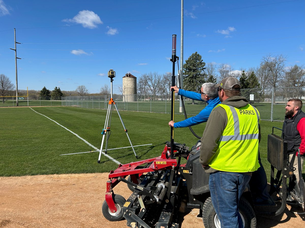 We were out in the field today doing some Field Pro 6040 training on the laser level system.   

Thank you, <a href="/niceturf/">Matt Anderson, CSFM</a> for sharing your knowledge!
