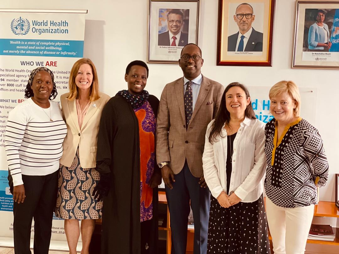 Today, @WHO Global Malaria Program (GMP) Director @DrDanielNgamije, accompanied by @WHO technical officers attending the @MIM_PAMC & @Countdown2030 annual meeting in Kigali visited @WHORwanda. Discussions centered on how to better collaborate to support #Rwanda.