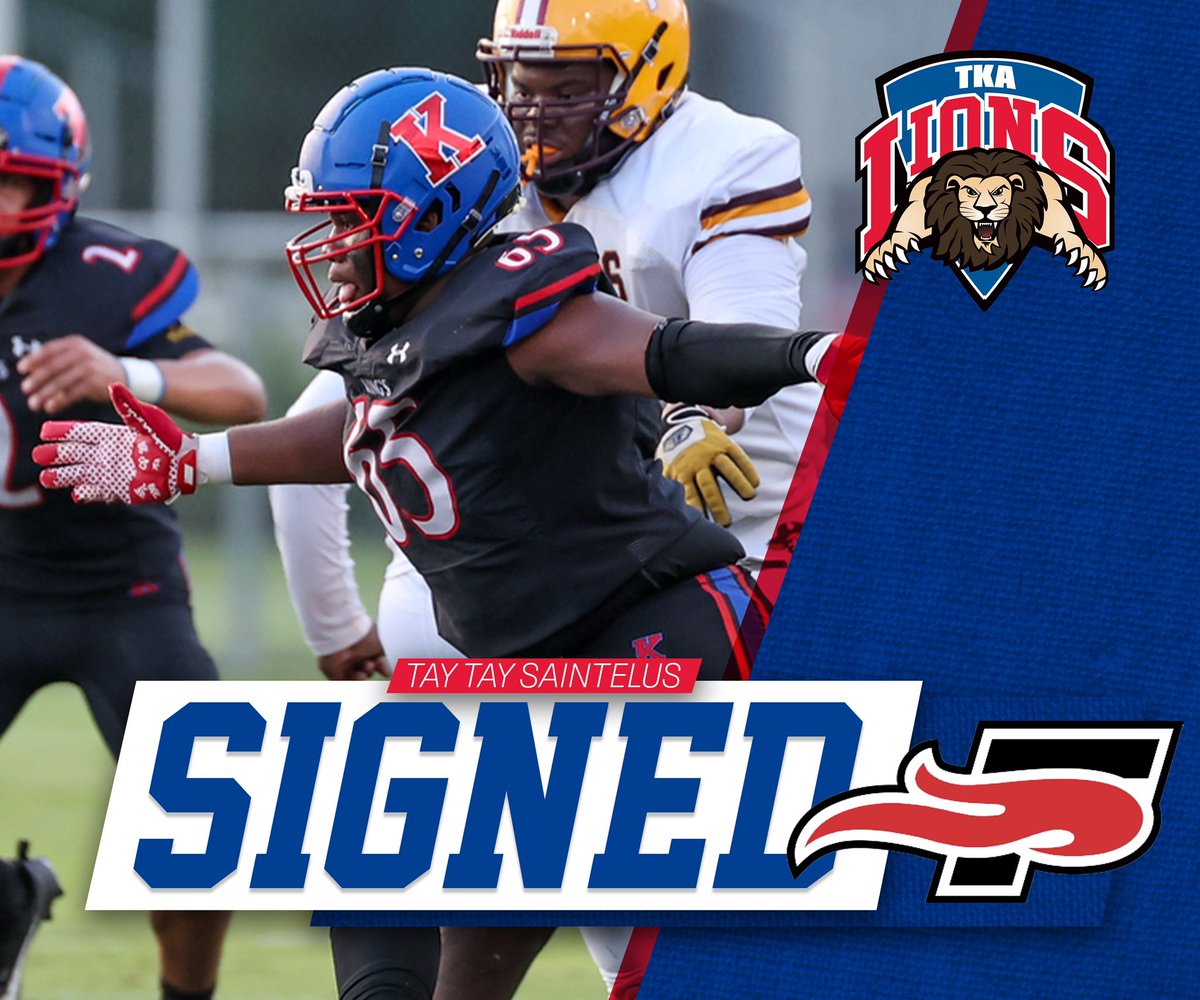Congratulations to senior Tay Tay Saintelus who has committed and signed to play football at Southeastern University! #tkafootball 🏈

<a href="/Dartayvious2024/">Dartayvious Rasmussen</a> <a href="/ESPNWestPalm/">ESPN WEST PALM (106.3 FM)</a> <a href="/pbphighschools/">Post on High Schools</a> <a href="/TKALionsFB/">TKA Lions Football</a> <a href="/TKAWPB/">The King's Academy</a> <a href="/CoachBurack22/">Dan Burack</a>