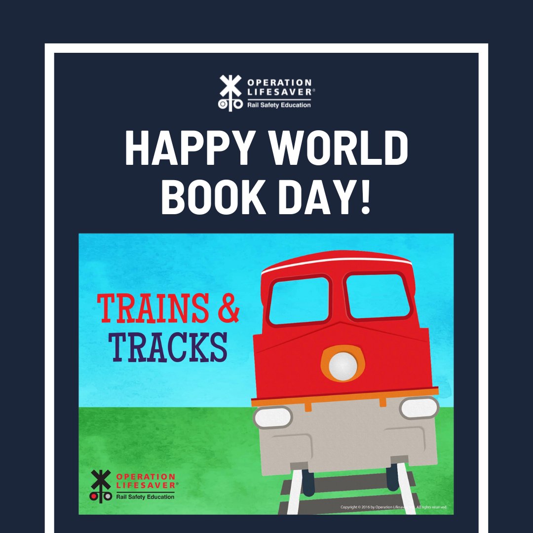 Happy #WorldBookDay! Share our animated storybook with the kids in your life and teach them to make safe choices around railroad tracks and trains. bit.ly/49xx0Xe #SeeTracksThinkTrain #RailSafetyEducation