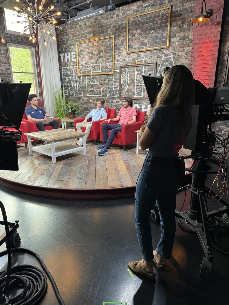 OliviaRayTV's tweet photo. Just wrapped up our final sportscast/class of the semester. So proud of their growth on-air &amp; in storytelling. 

@IUSportsMedia | @IUMediaSchool have some budding stars on their hands!⚪️🔴 https://t.co/rF0VYwypNO