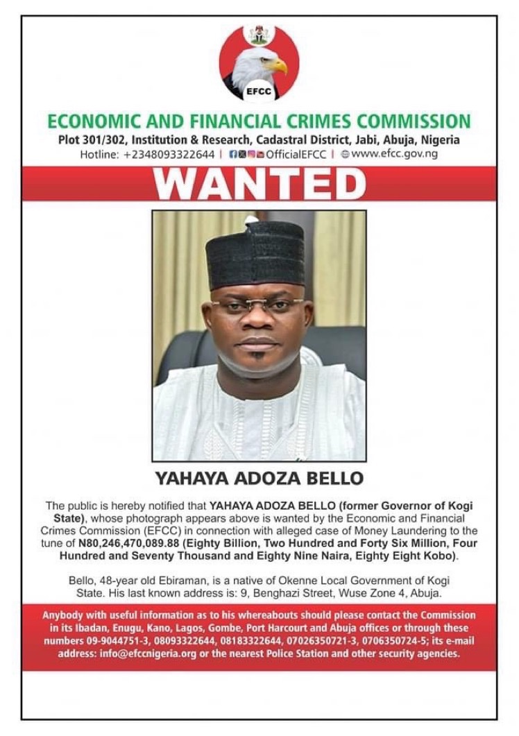 BREAKING NEWS: The Kogi State Assembly is requesting the removal of former Governor Yahaya Bello's name from the list of individuals wanted by the EFCC. What’s your take on this?