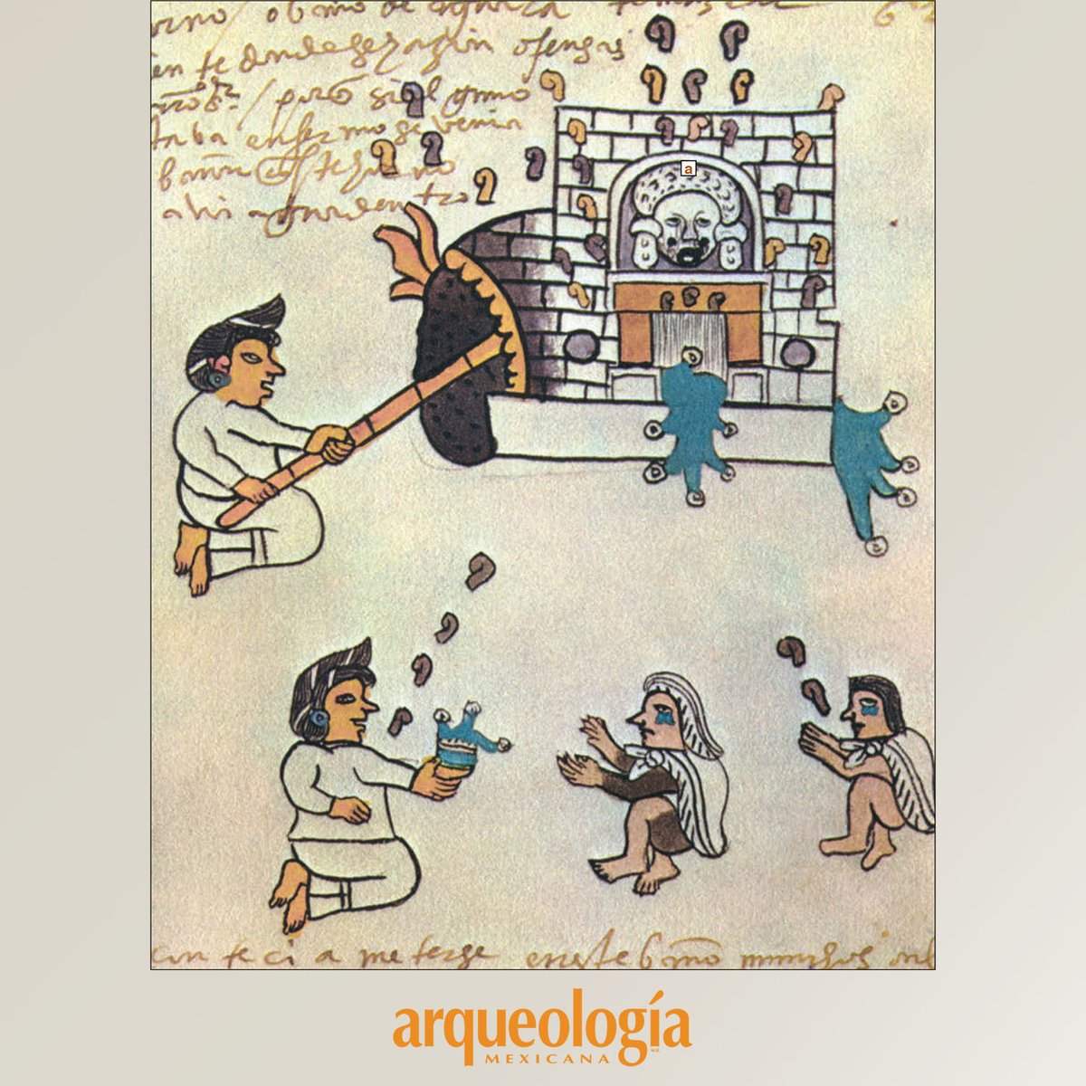 Tlazoltéotl era la diosa de los temazcales, en cuya entrada se colocaba su efigie y, por eso, los dueños de los temazcales la adoraban. La llamaban la abuela del temazcal y en este sentido era igualada con la diosa Toci, la madre de los dioses, “corazón de la tierra”.