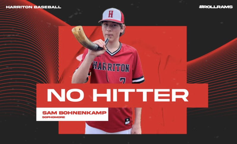 LowerMerionSD's tweet image. Congratulations to @Harriton_HS sophomore pitcher Sam Bohnenkamp, who recently through a NO-HITTER (with seven strikeouts) against the Upper Darby Royals, helping the Rams to a 🔟-0⃣ win! #RamPride ⚾️