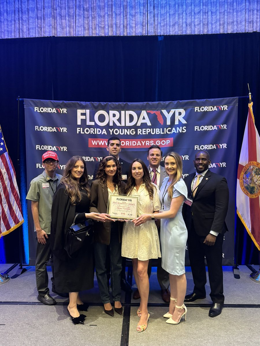 We would like to once again send a special congratulations to our friends at the @browardyrc on receiving the award for the Most Membership Growth of 2024. They had a great time at the @FloridaYRs State Convention and the @yrnational Spring Meeting.