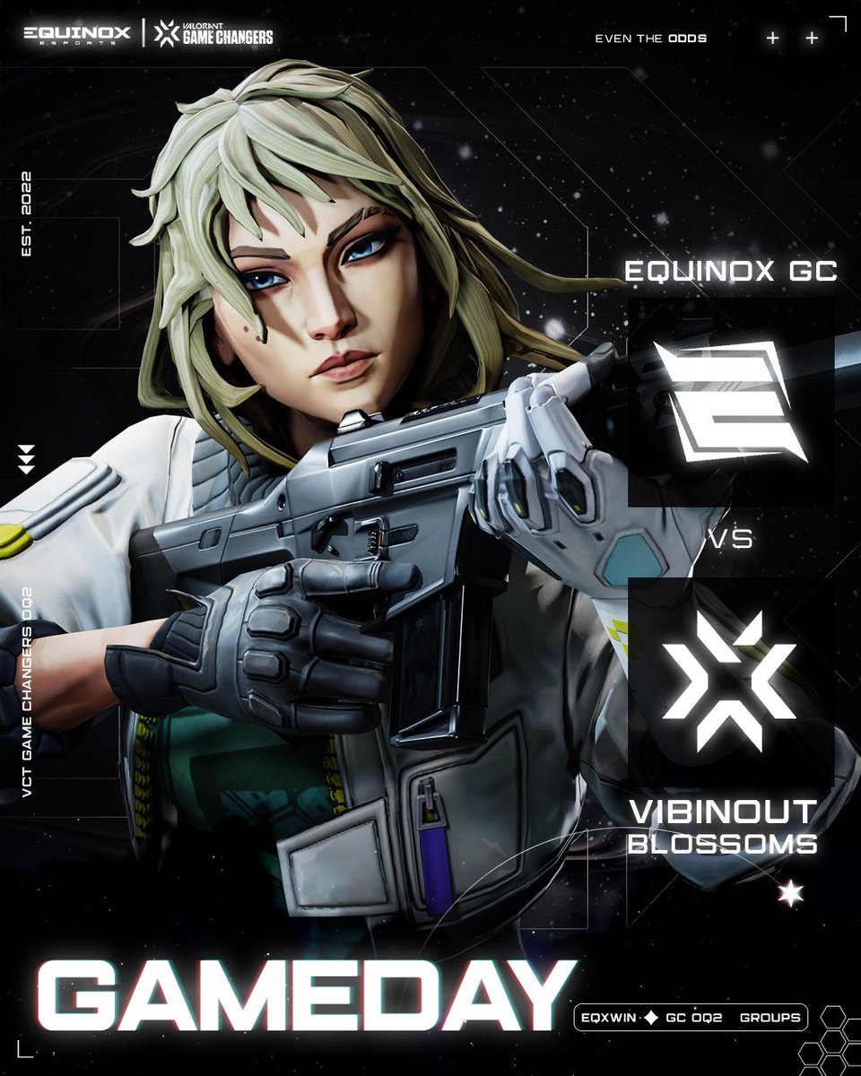 EQUINOX (@eqx_gg) on Twitter photo Who’s ready for some EQX GC action?
We take on the winner of @LoafingCatsGC vs <a href="/VibinOutBlossom/">VibinOut Blossoms</a> in the Group Stage of OQ2!
#EQXWIN | #EQXGC | #EVENTHEODDS Who’s ready for some EQX GC action?
We take on the winner of @LoafingCatsGC vs <a href="/VibinOutBlossom/">VibinOut Blossoms</a> in the Group Stage of OQ2!
#EQXWIN | #EQXGC | #EVENTHEODDS