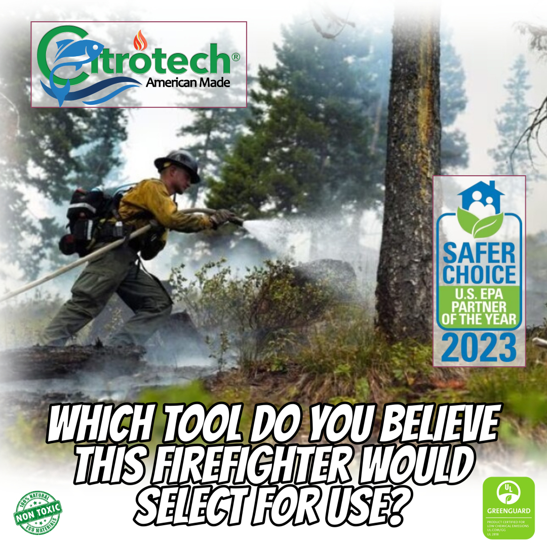 New tools for firefighters to use? #epasaferchoice #citrotech #firefighters #diy #wildfire #firenews