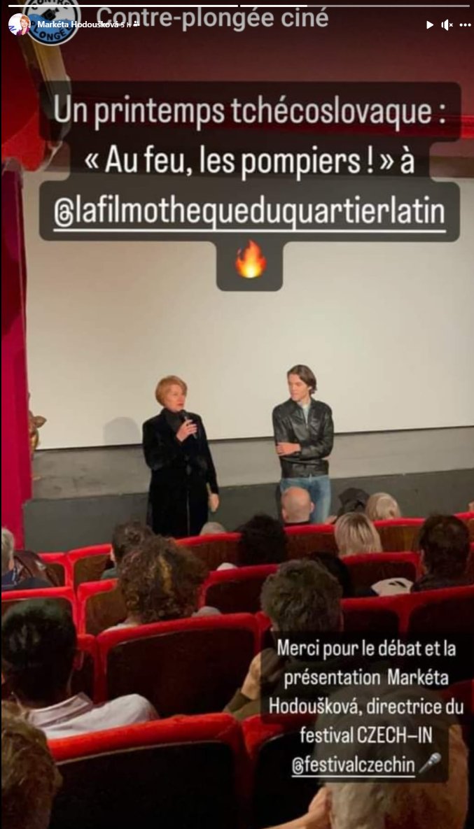 Hier soir #UNPRINTEMPSTCHECOSLOVAQUE  avec une projection de "Au Feu les Pompiers" de #MilošForman. Sorti il y a 57 ans, ce film suscite encore aujourd'hui des débats riches et des échanges passionnants entre les #Tchèques et les #Français ! 
Merci Contre-plongée ciné !