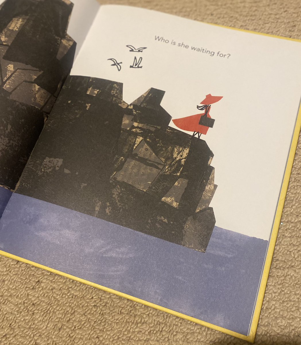 Epic purchase from @NorfolkCBC ‘Twenty Questions’ @macbarnett Christian Robinson. Extends book blether and allows time to share. My youngest said ‘that’s my favourite book now’ after our first read. Love the shapes and colour in illustrations - the lady on the cliff! Beautiful.