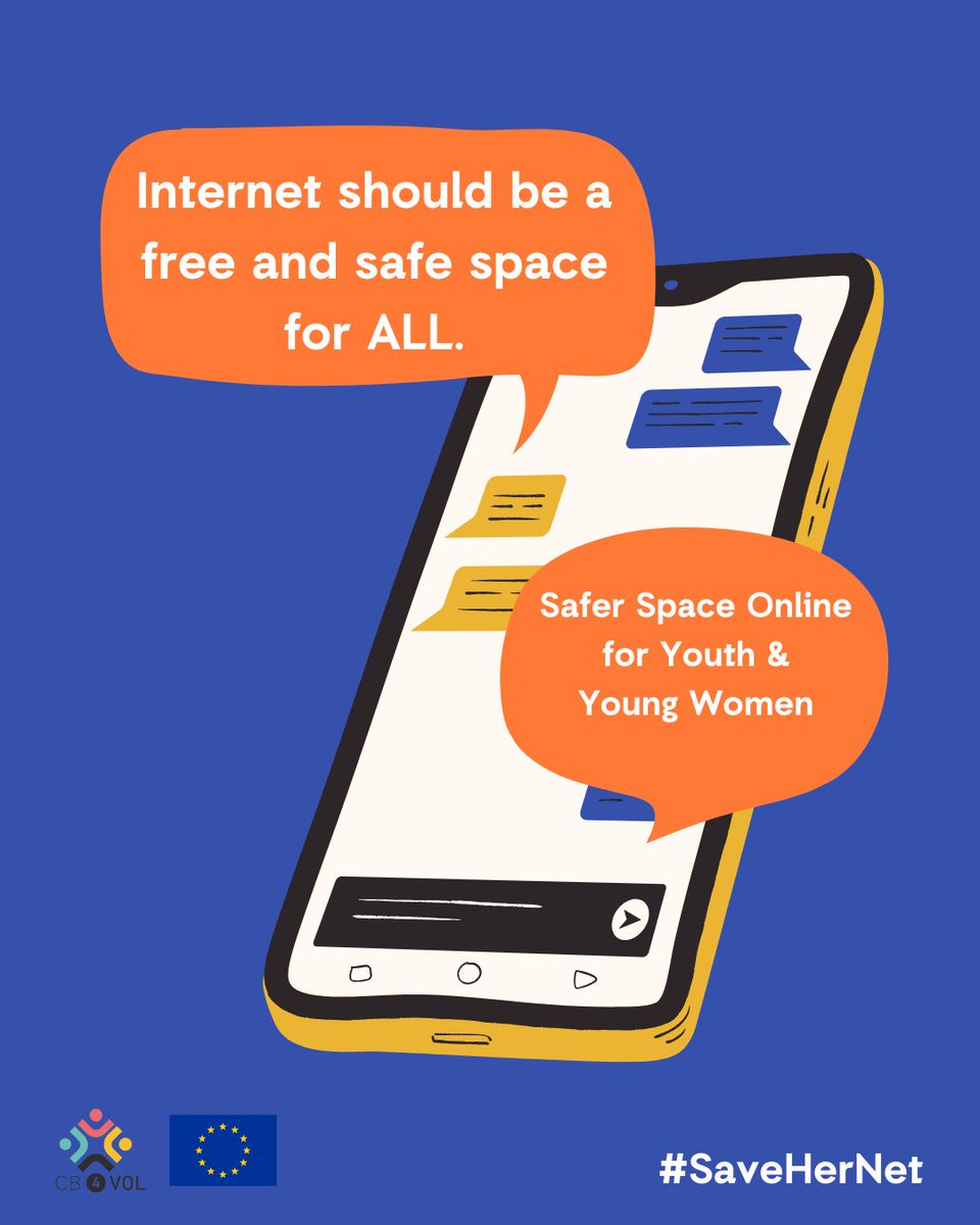 FeministWIDE's tweet photo. 🔊''Break The Silence, Stop The Violence" 🔊

⚠️⚠️ Speak up &amp; say no when witnessing or experiencing online violence ⚠️⚠️

Let's create Safer digital spaces for youth &amp; young women 💪🌐 like &amp; share to spread the message 🧡 

#SafeHerNet #RespectfulClicks https://t.co/dpdhpEgERh