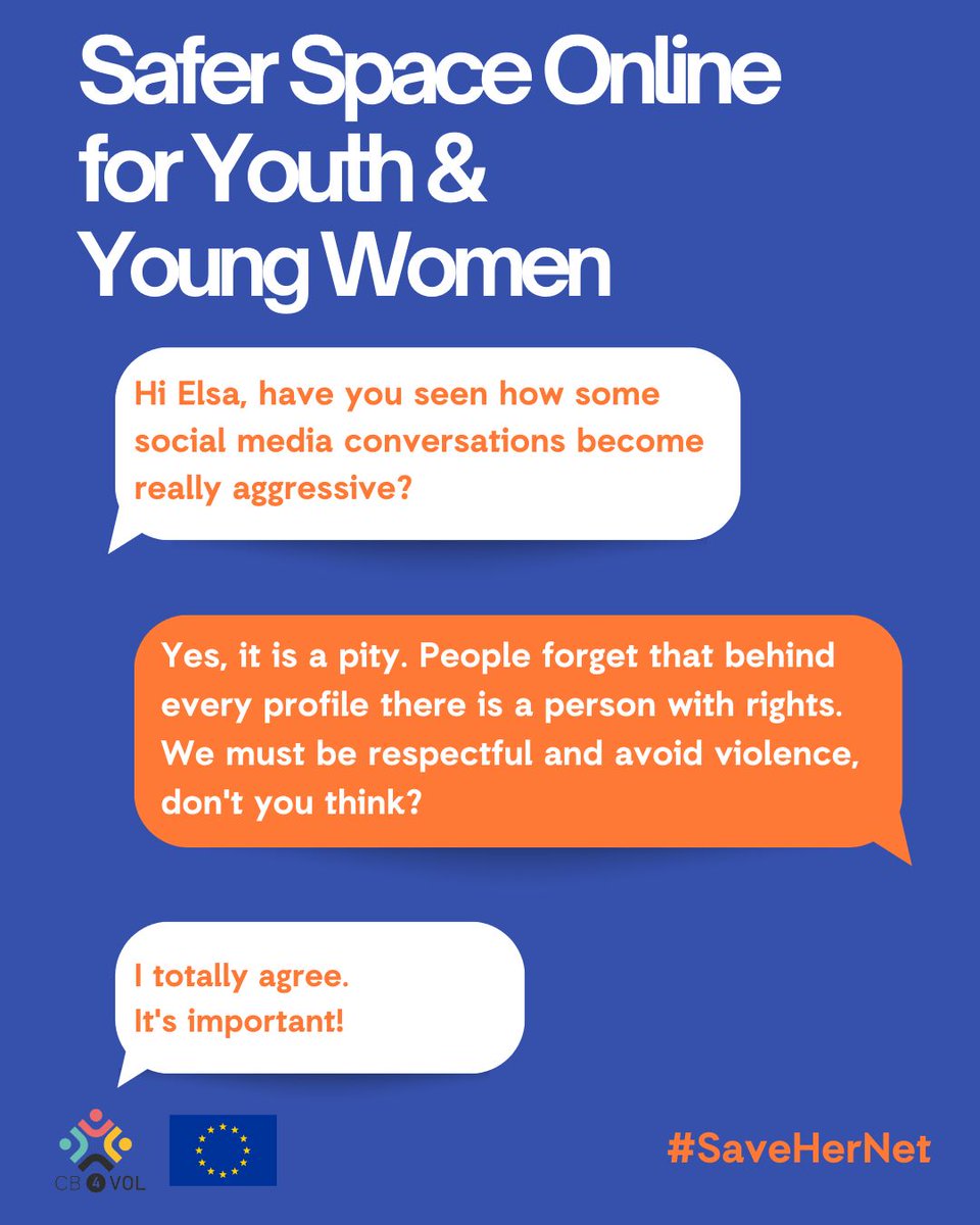 FeministWIDE's tweet photo. 🔊''Break The Silence, Stop The Violence" 🔊

⚠️⚠️ Speak up &amp; say no when witnessing or experiencing online violence ⚠️⚠️

Let's create Safer digital spaces for youth &amp; young women 💪🌐 like &amp; share to spread the message 🧡 

#SafeHerNet #RespectfulClicks https://t.co/dpdhpEgERh
